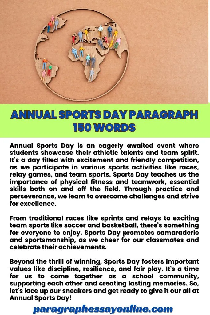 Annual Sports Day Paragraph 150 Words