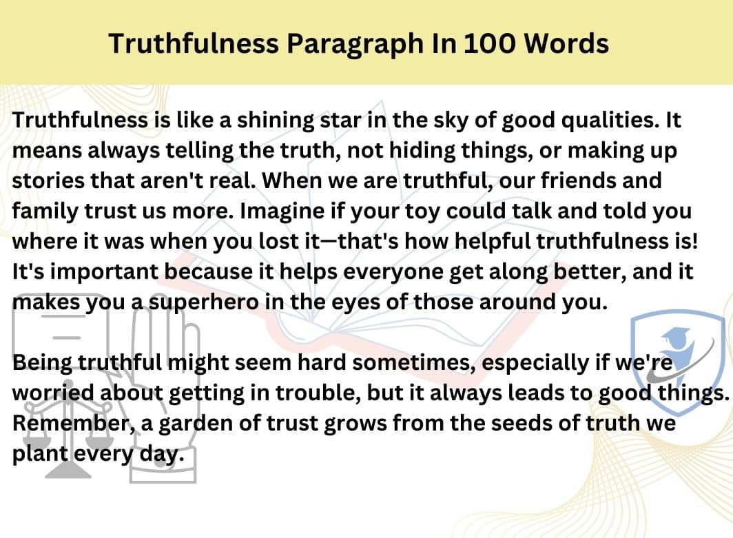 essay on truthfulness in english 100 words