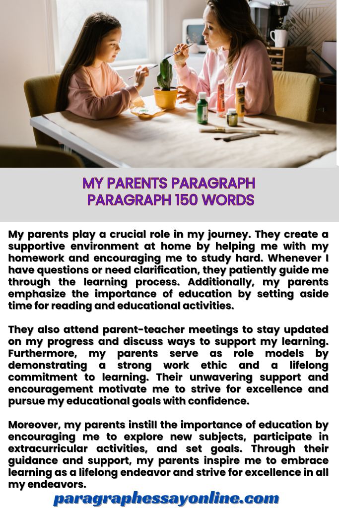 My Parents Paragraph 150 Words (3)