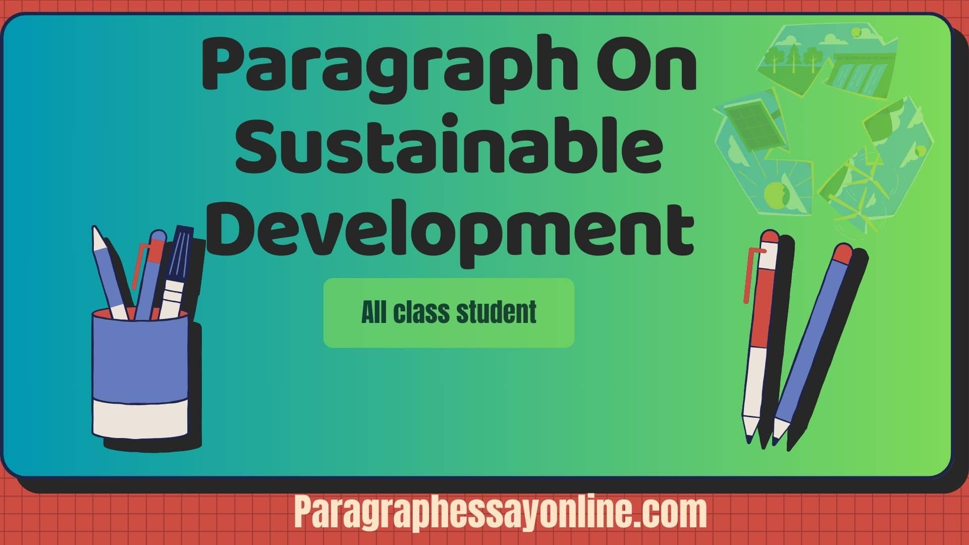 Paragraph On Sustainable Development