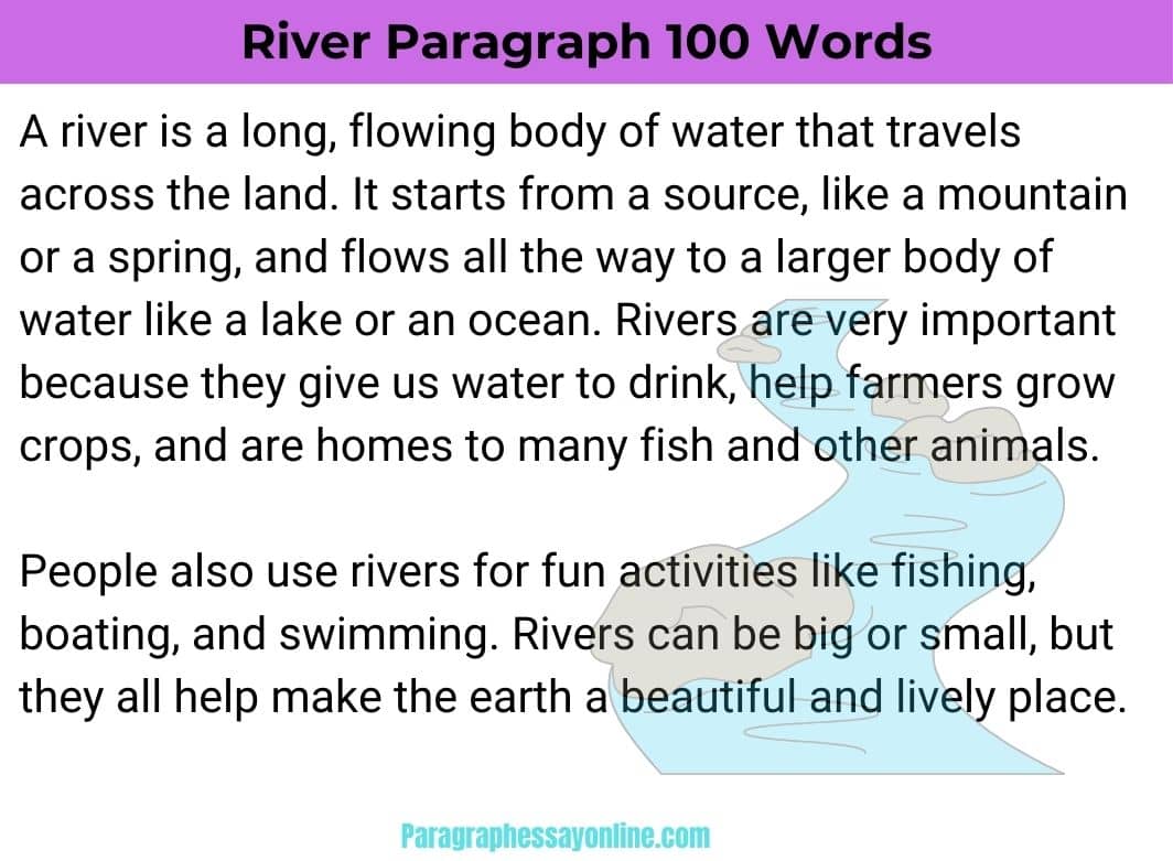 River Paragraph in 100 Words